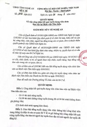THÔNG BÁO KẾT QUẢ TUYỂN DỤNG VIÊN CHỨC NĂM 2022