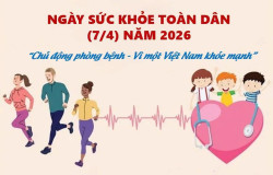HƯỞNG ỨNG NGÀY SỨC KHỎE TOÀN DÂN 7/4  CHỦ ĐỘNG PHÒNG BỆNH – VÌ MỘT VIỆT NAM KHỎE MẠNH