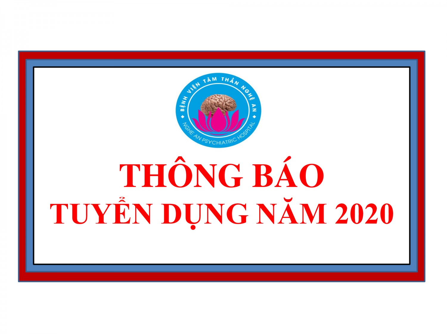 THÔNG BÁO TUYỂN DỤNG VIÊN CHỨC NĂM 2020