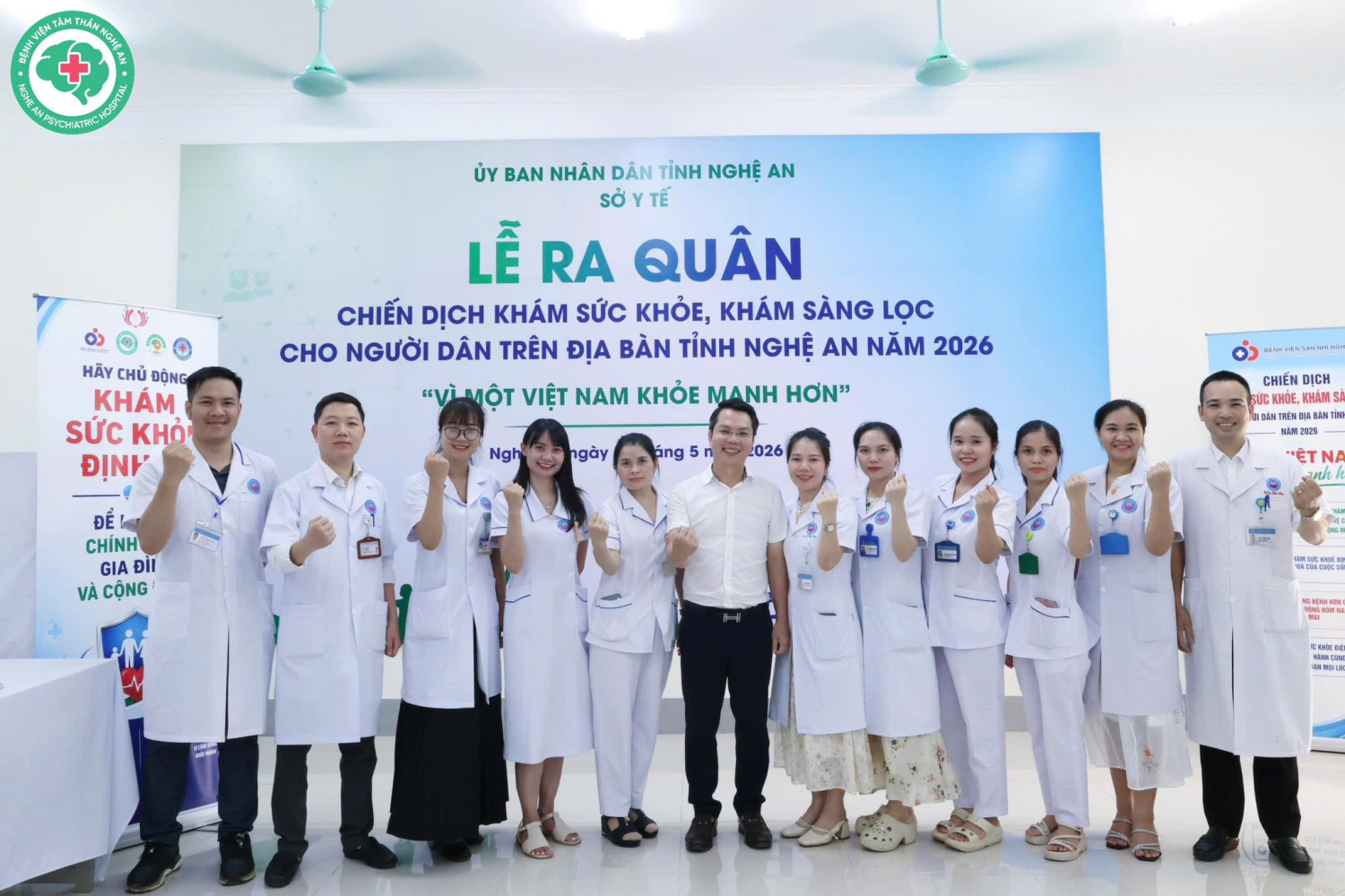 “VÌ MỘT VIỆT NAM KHỎE MẠNH HƠN” – Bệnh viện Tâm thần Nghệ An chung tay vì sức khoẻ cộng đồng